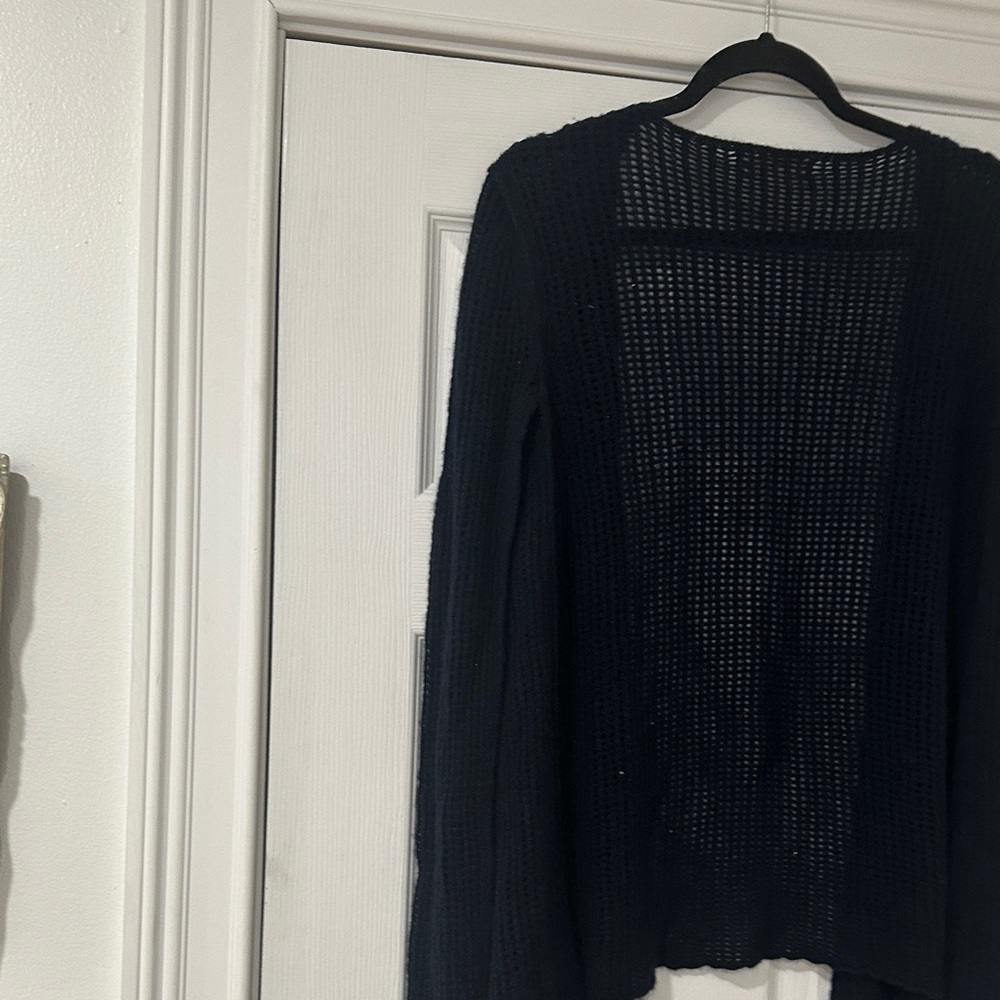 Inhabit Navy Open Knit Cardigan - Picture 7 of 12